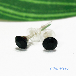 20x Mini-Ohrstecker 8327 - schwarz